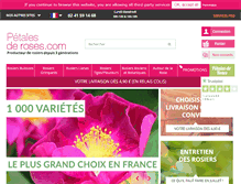 Tablet Screenshot of petales-de-roses.com